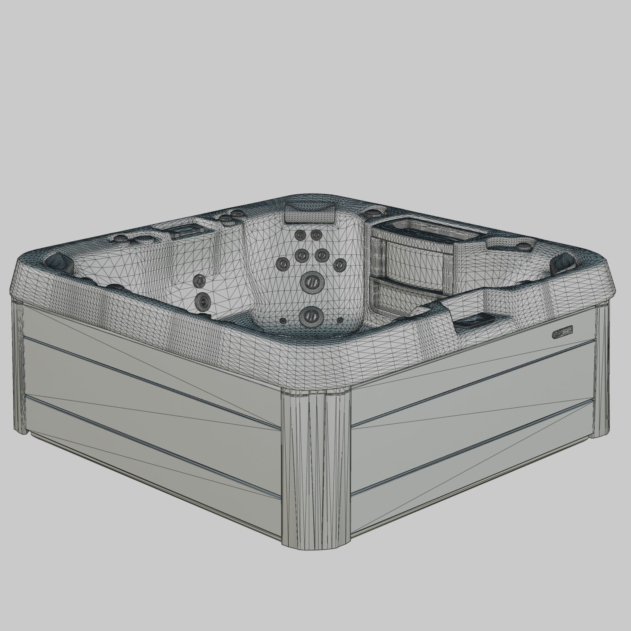 3D model of Hot Tub Jacuzzi Sundance Spas Optima Low-poly 3D model_4