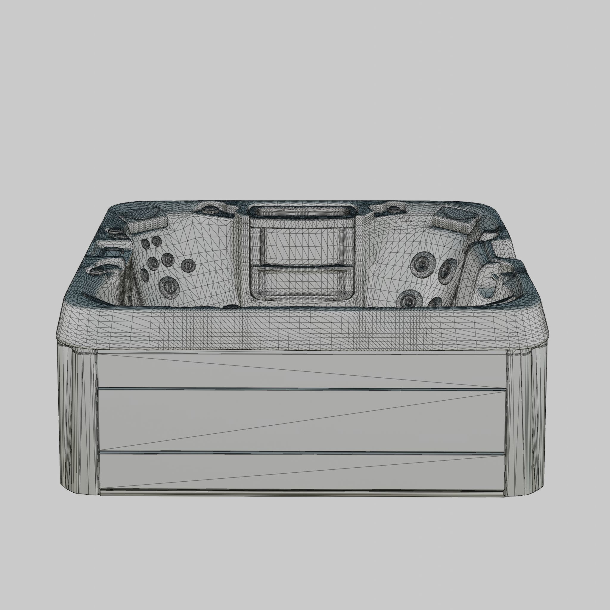 3D model of Hot Tub Jacuzzi Sundance Spas Optima Low-poly 3D model_6