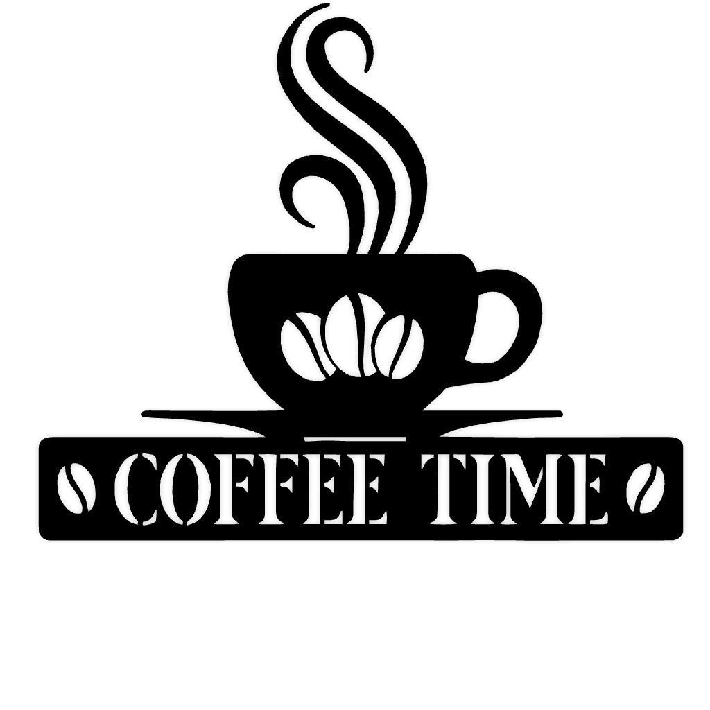 Coffee Time 2D Wall Decor 3D print model_2