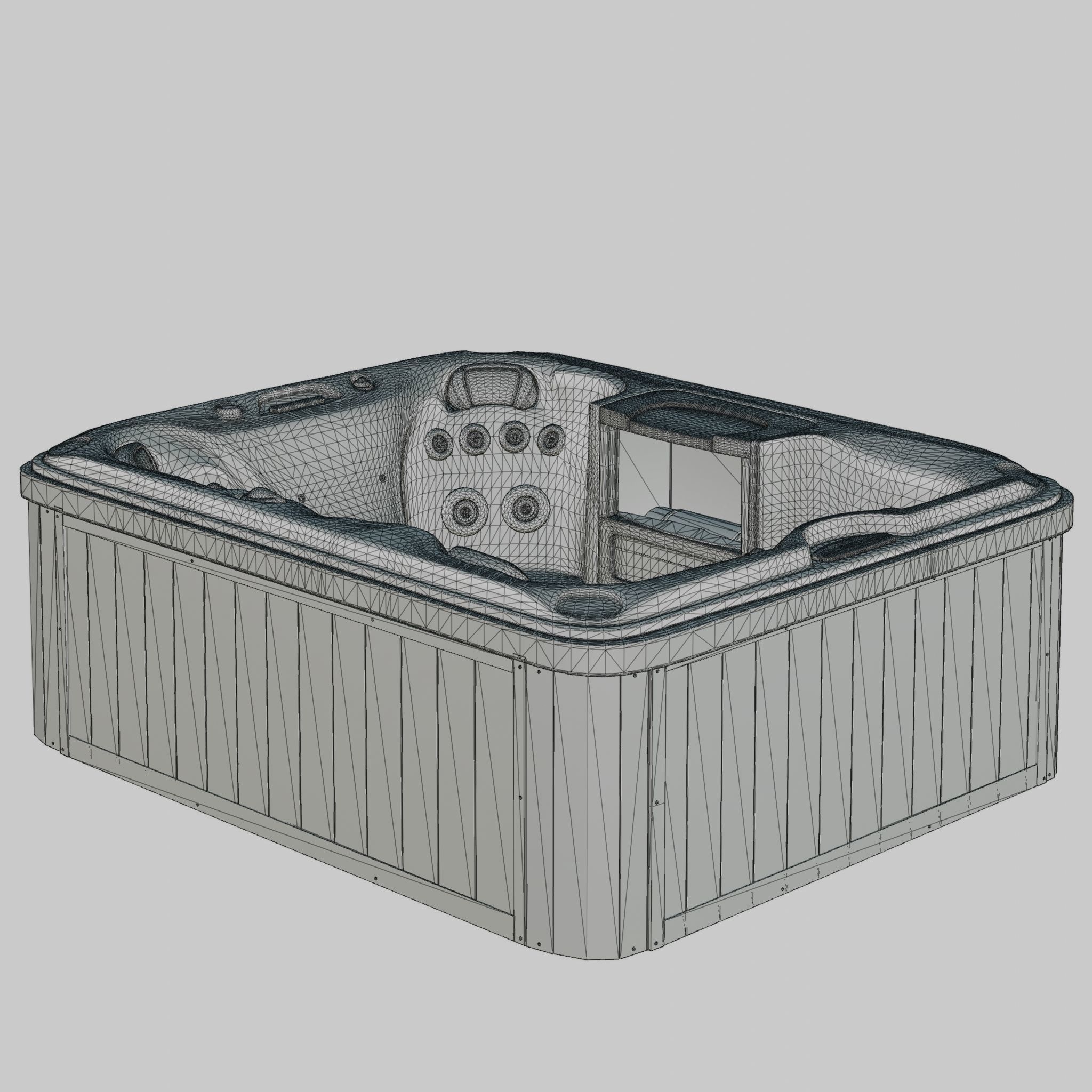 3D model of Hot Tub Jacuzzi Sundance Spas Montclair Low-poly 3D model_4