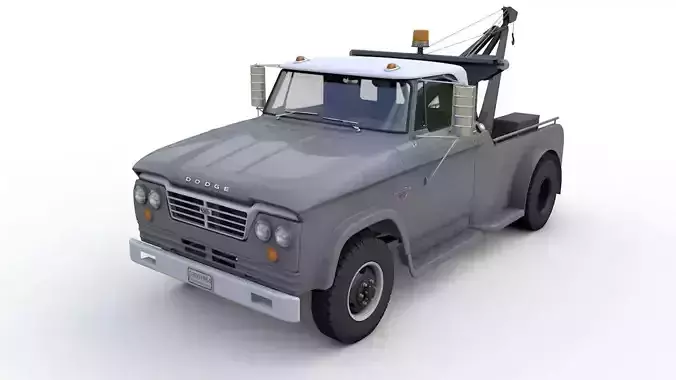 Dodge D300 Tow Truck 1964 3D model