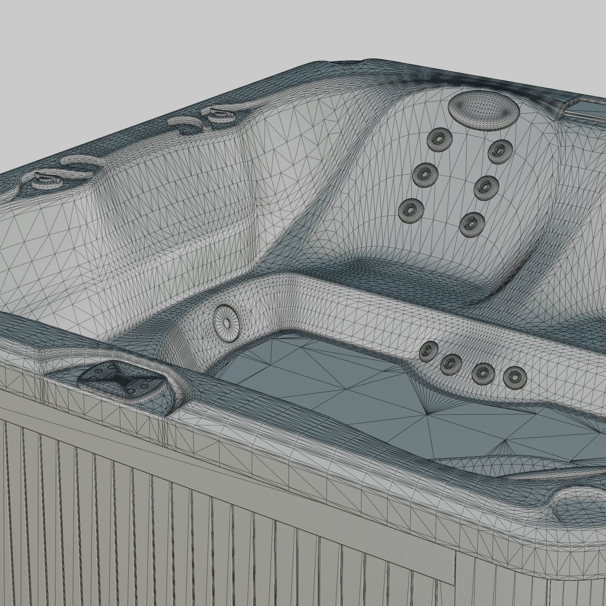 3D model of Hot Tub Jacuzzi Sundance Spas Prado Low-poly 3D model_7