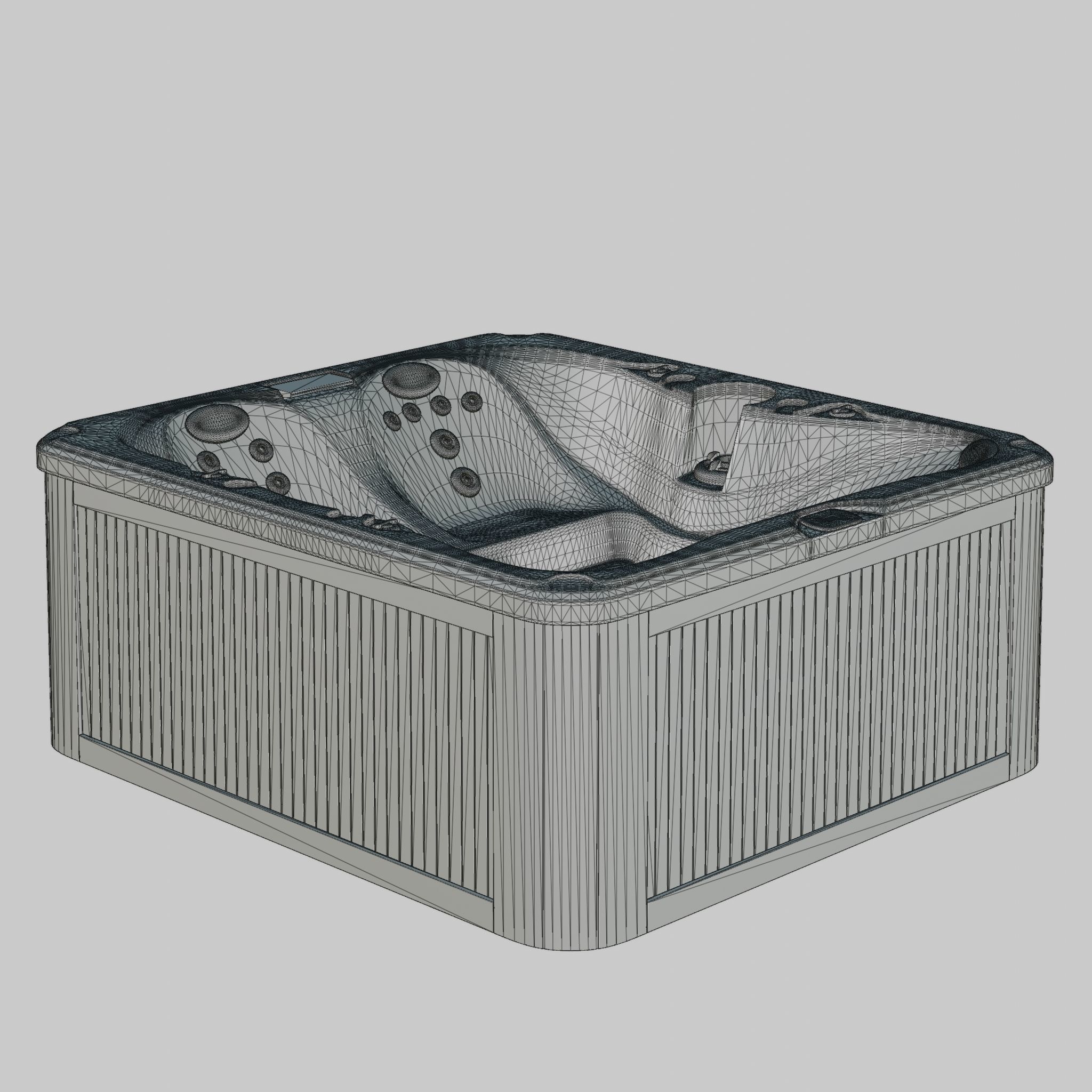 3D model of Hot Tub Jacuzzi Sundance Spas Prado Low-poly 3D model_4