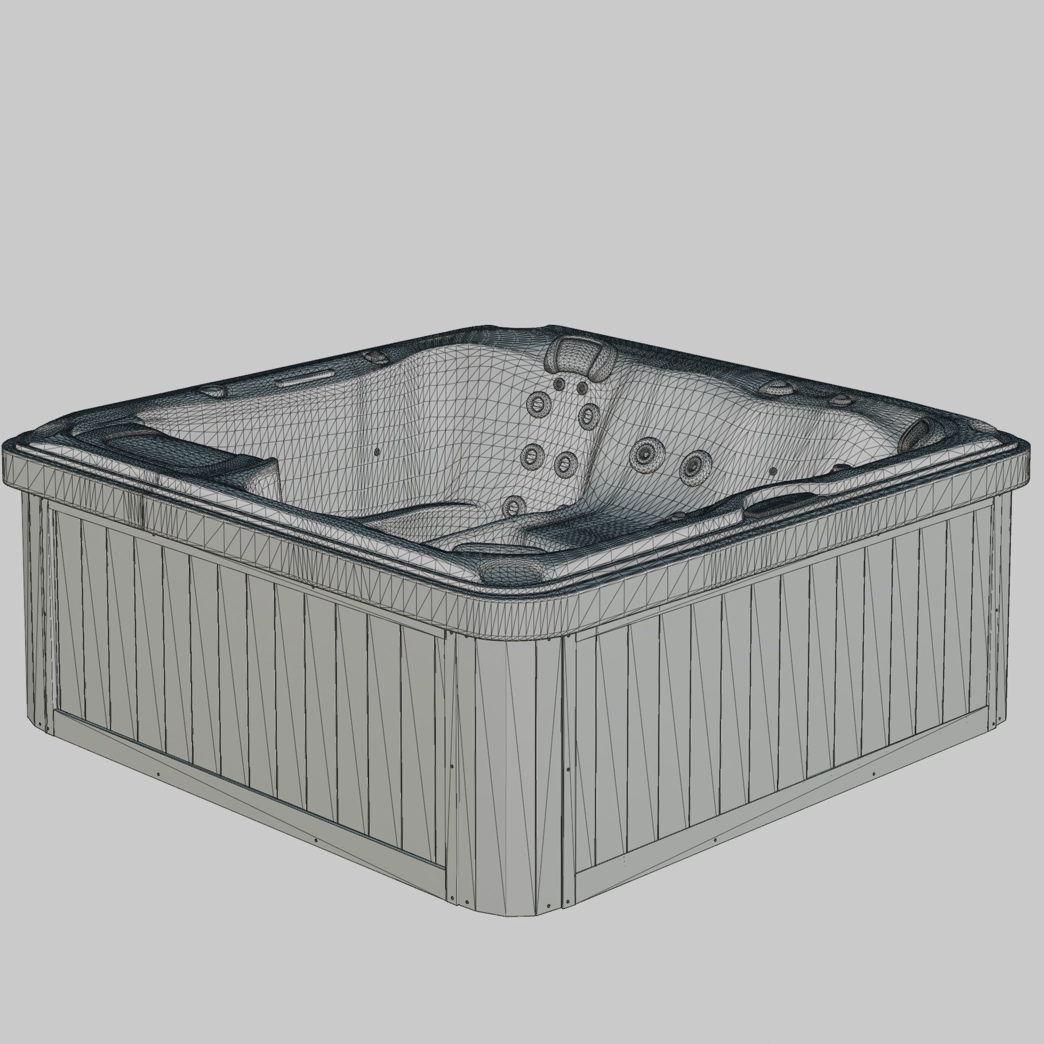 3D model of Hot Tub Jacuzzi Sundance Spas Hamilton Low-poly 3D model_4