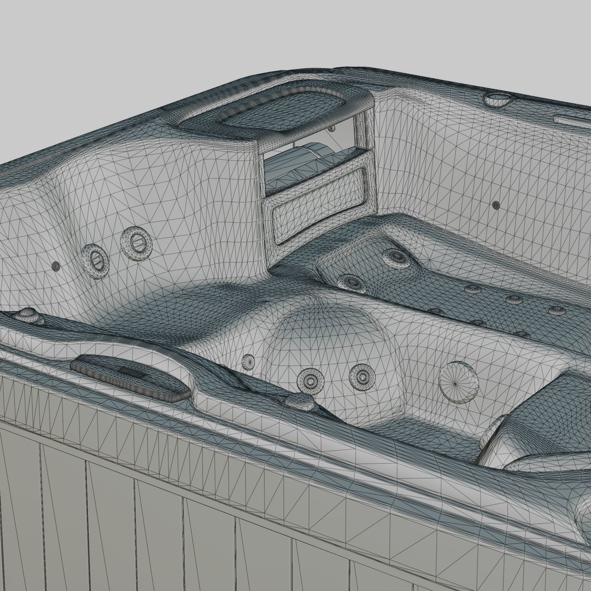 3D model of Hot Tub Jacuzzi Sundance Spas Hamilton Low-poly 3D model_7