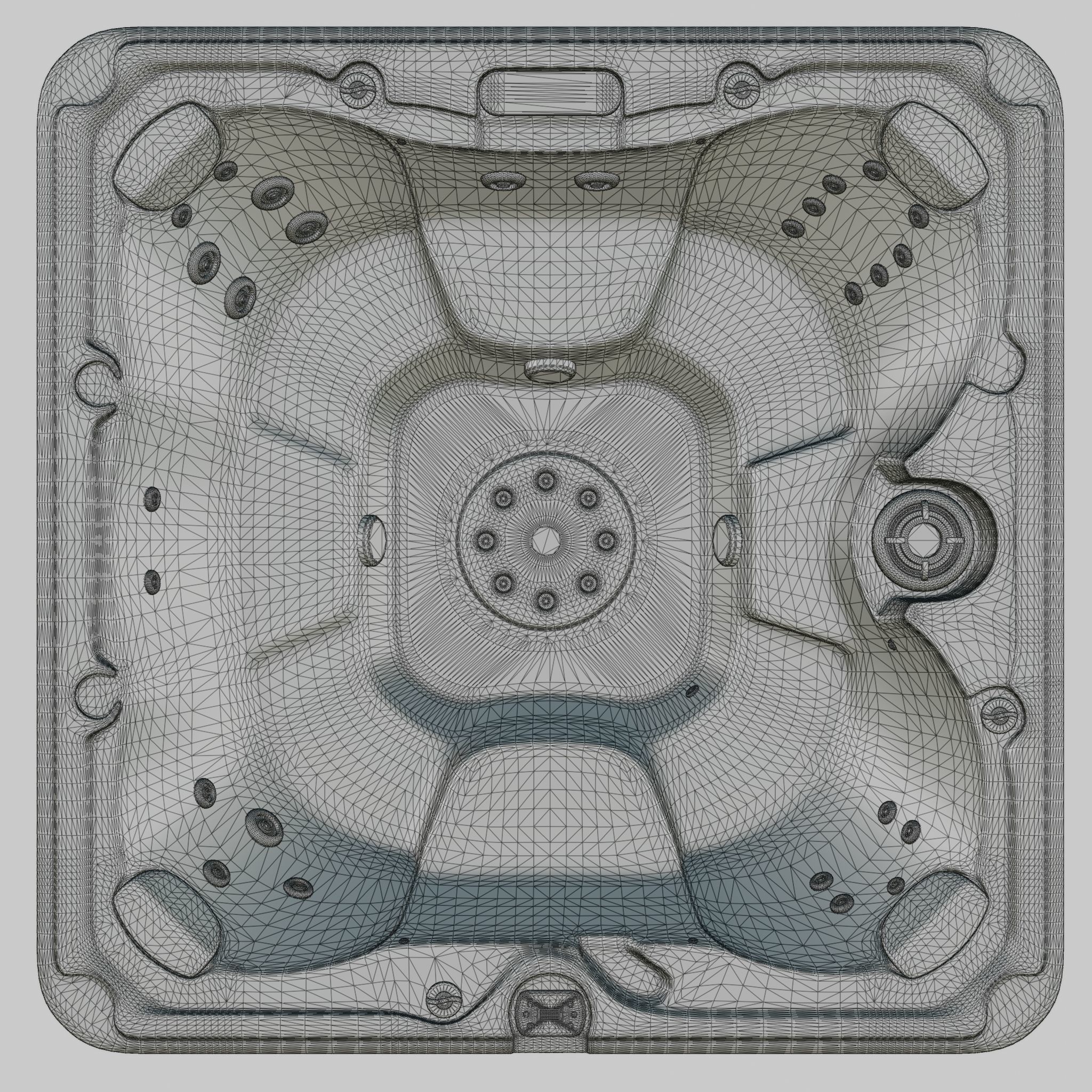 3D model of Hot Tub Jacuzzi Sundance Spas Edison Low-poly 3D model_5