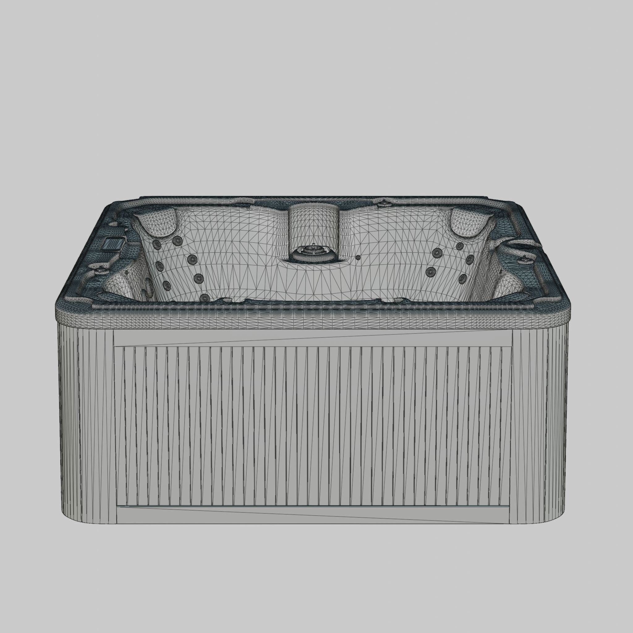 3D model of Hot Tub Jacuzzi Sundance Spas Edison Low-poly 3D model_6