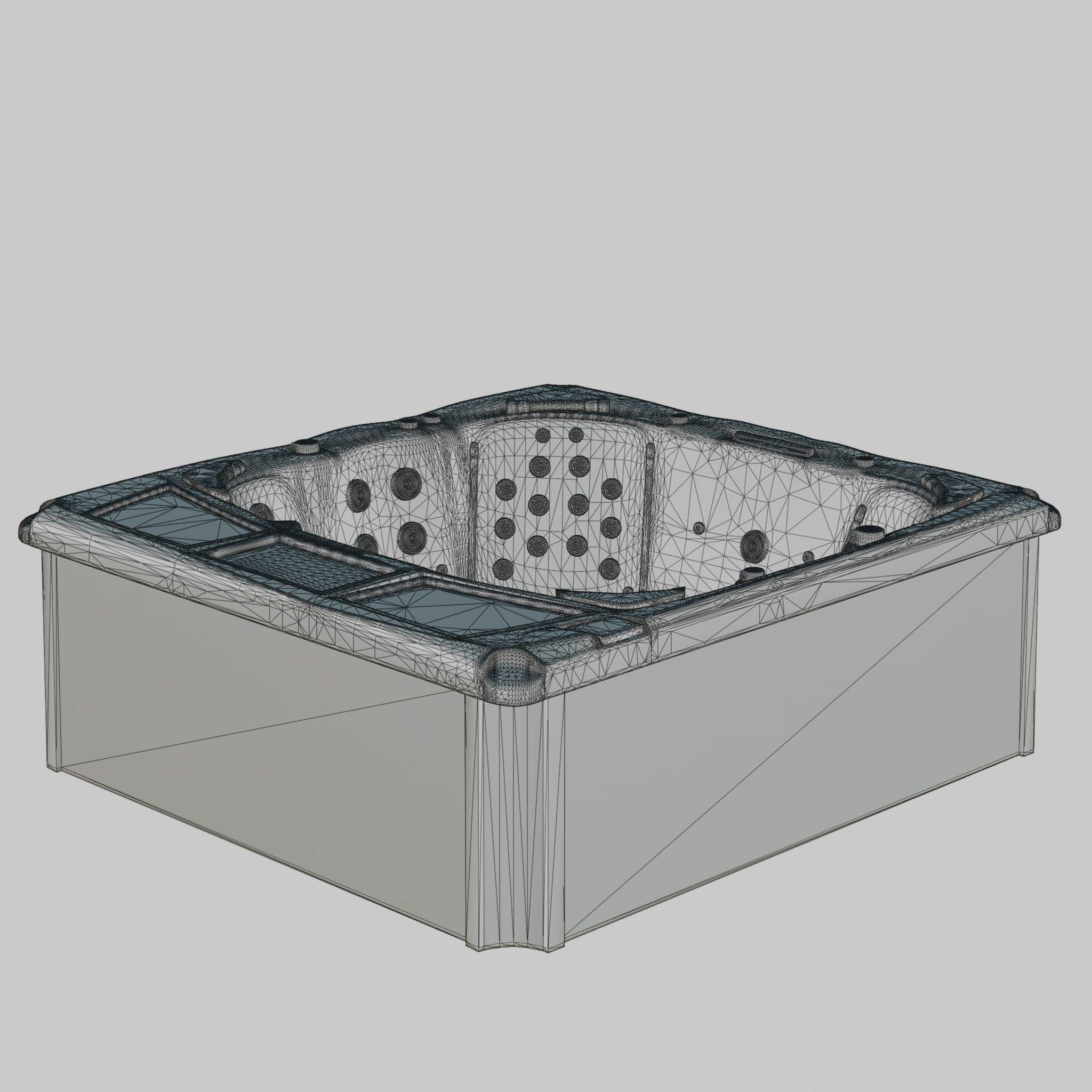 3D model of Hot Tub Jacuzzi Sundance Spas Kingston Low-poly 3D model_4