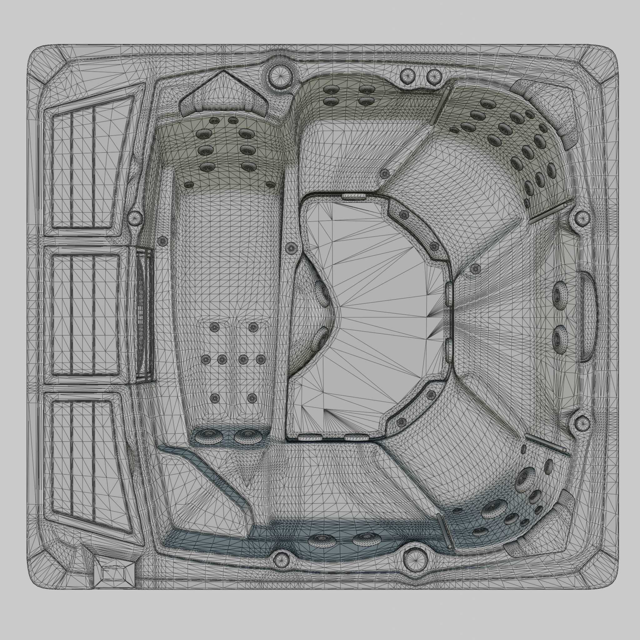 3D model of Hot Tub Jacuzzi Sundance Spas Claremont Low-poly 3D model_5