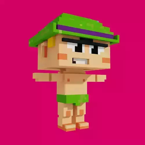 Riddler minecraft pixel boy