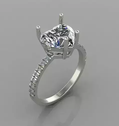 Jewellery ring with Heart Stones