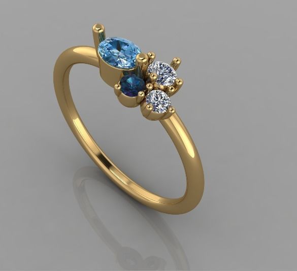 Jewellery Ring 3d Print model 3D print model_2