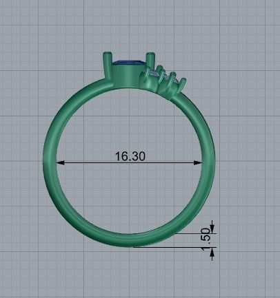 Jewellery Ring 3d Print model 3D print model_5