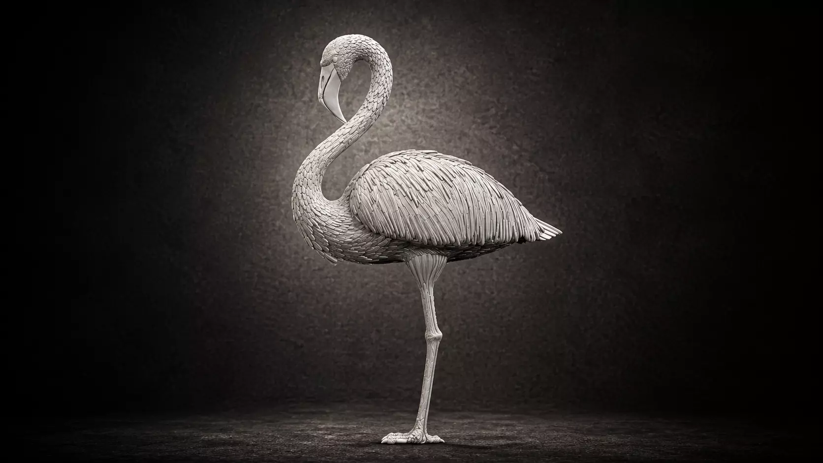 flamingo 3D print model