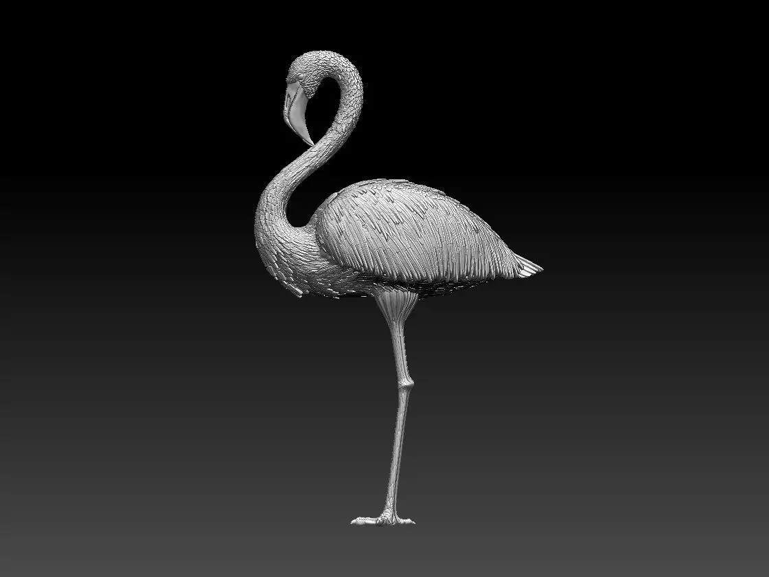 flamingo 3D print model
