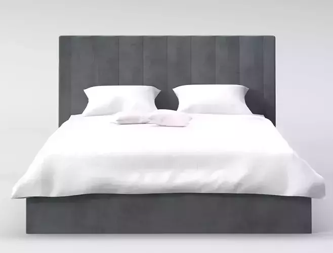 Bed for bedroom interior