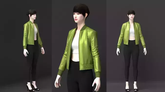 Womens Elasticated bomber jacket outfit