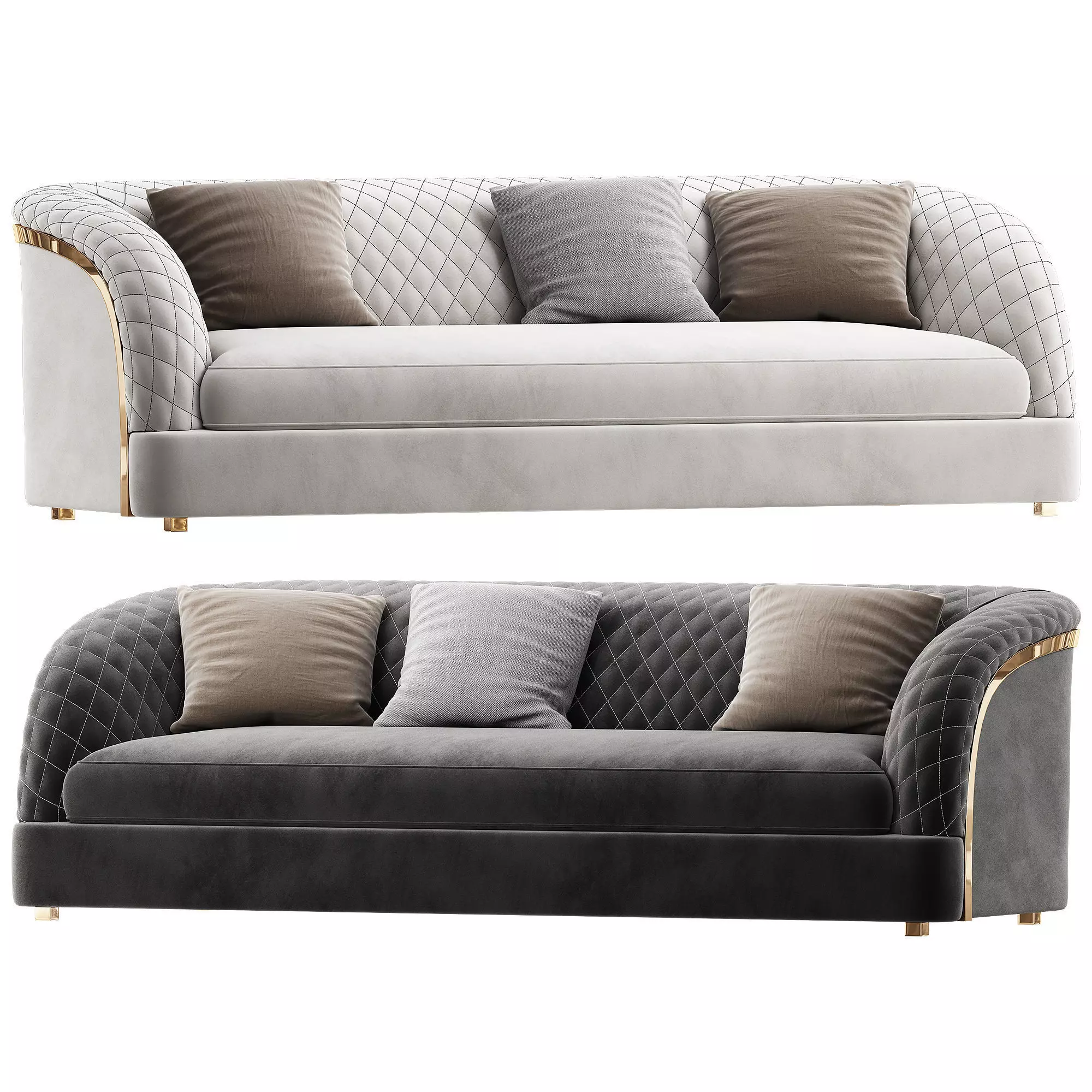 PORTOFINO Sofa Low-poly 3D model