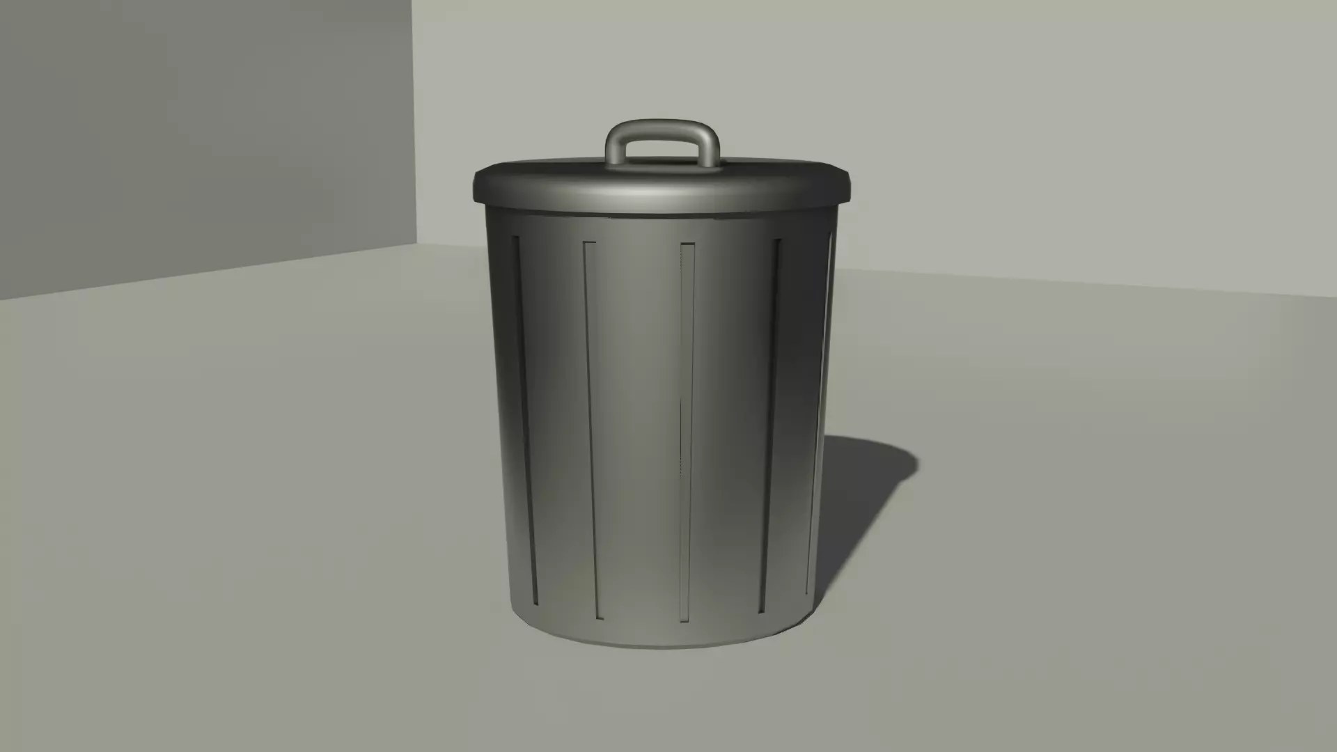 Garbage Can Free low-poly 3D model