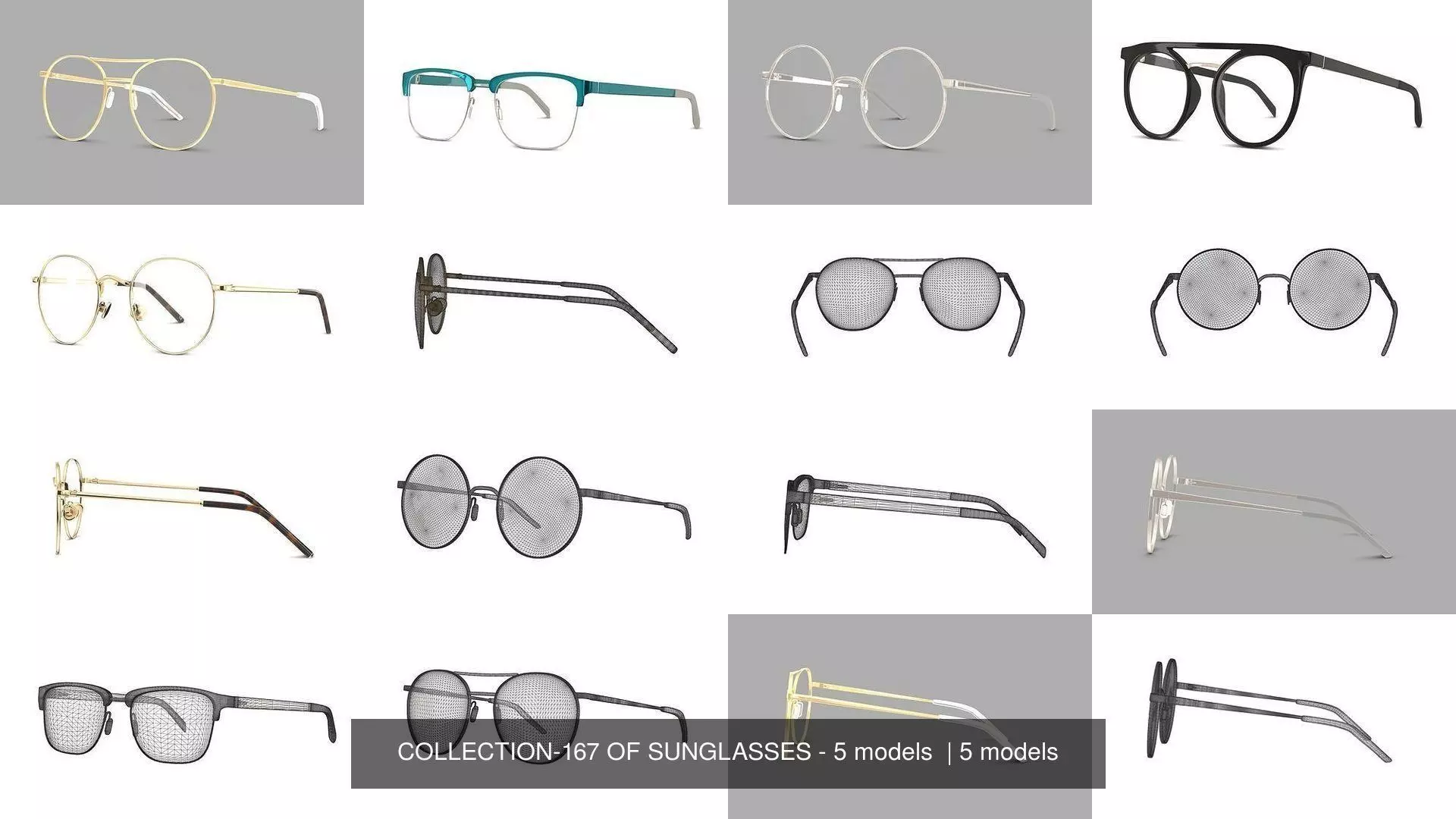 COLLECTION-167 OF SUNGLASSES - 5 models _0