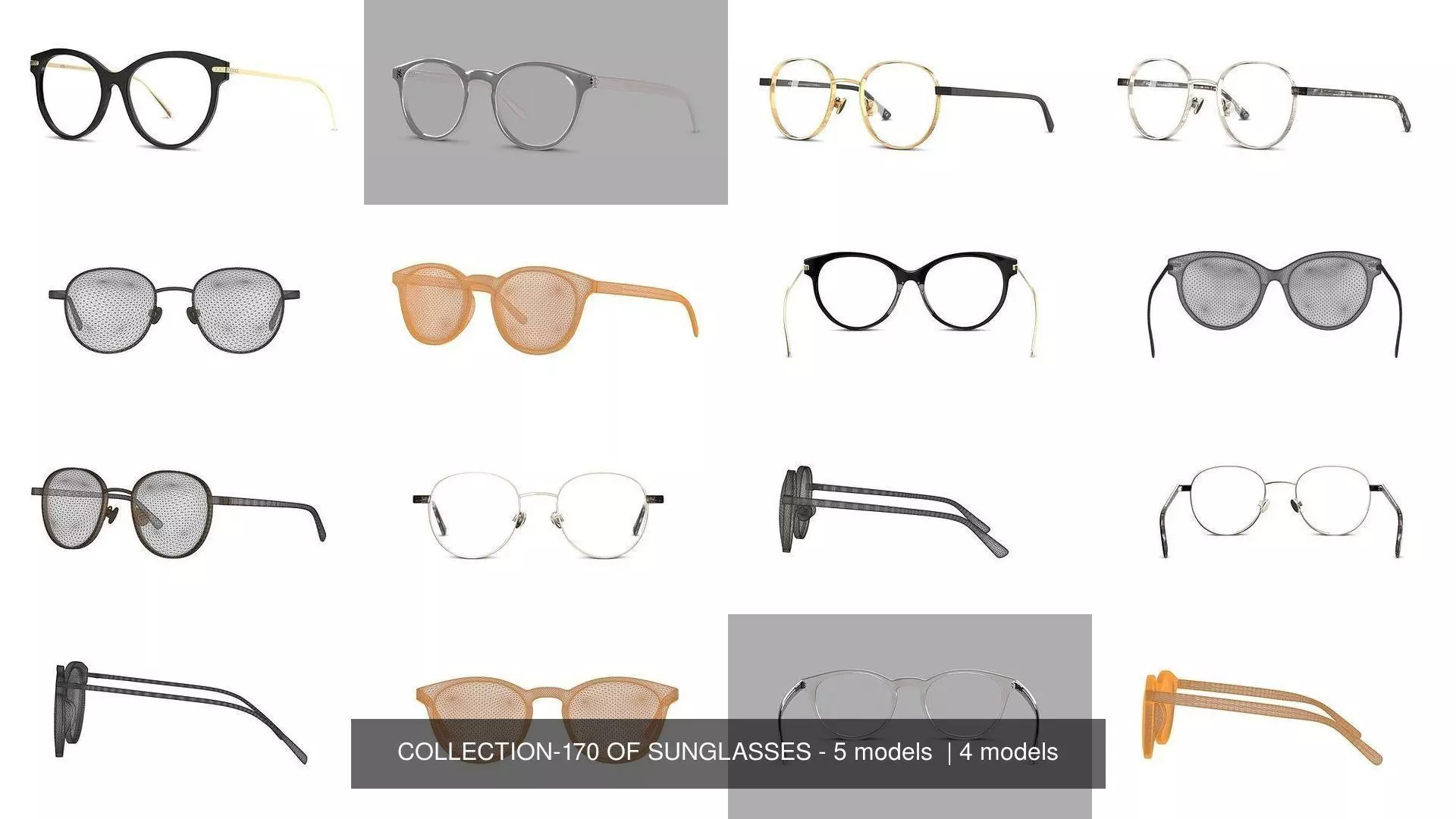 COLLECTION-170 OF SUNGLASSES - 5 models _0