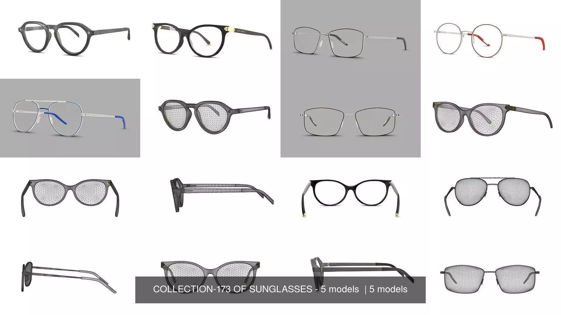 COLLECTION-173 OF SUNGLASSES - 5 models  _0