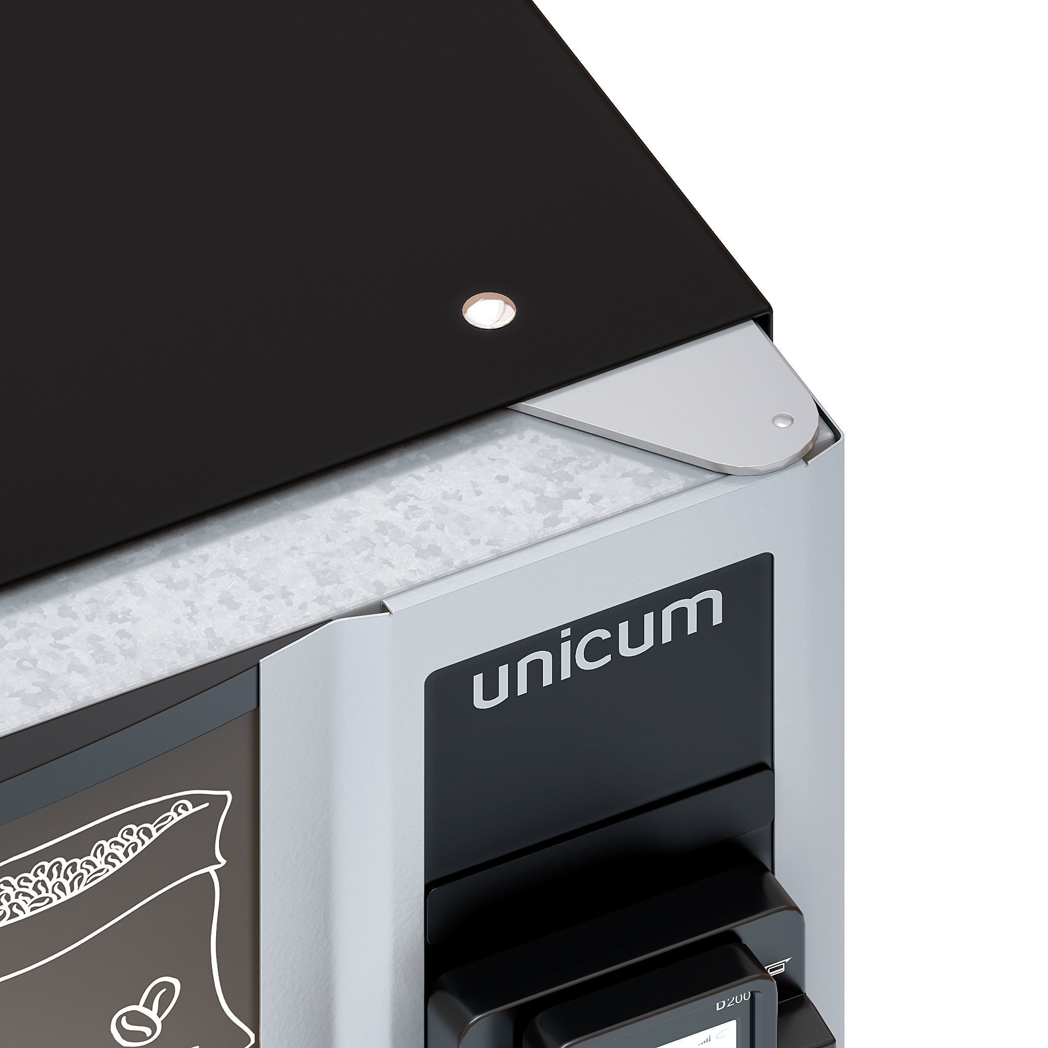 Vending coffee machine Terminal 3D model_7