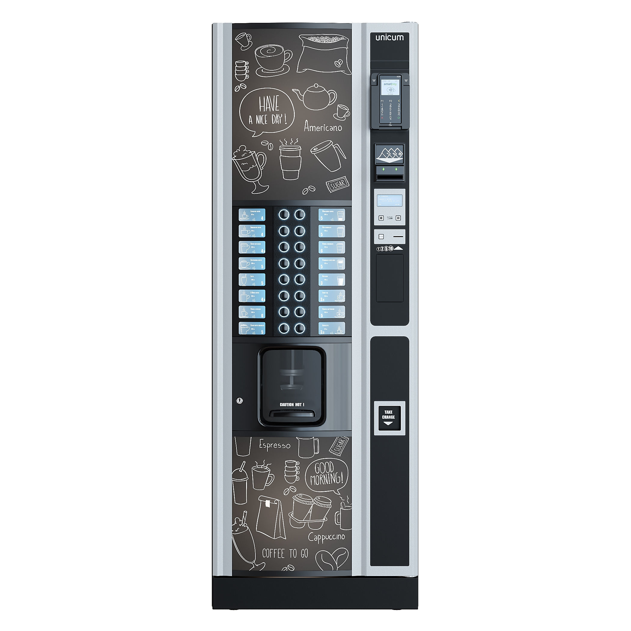 Vending coffee machine Terminal 3D model_3