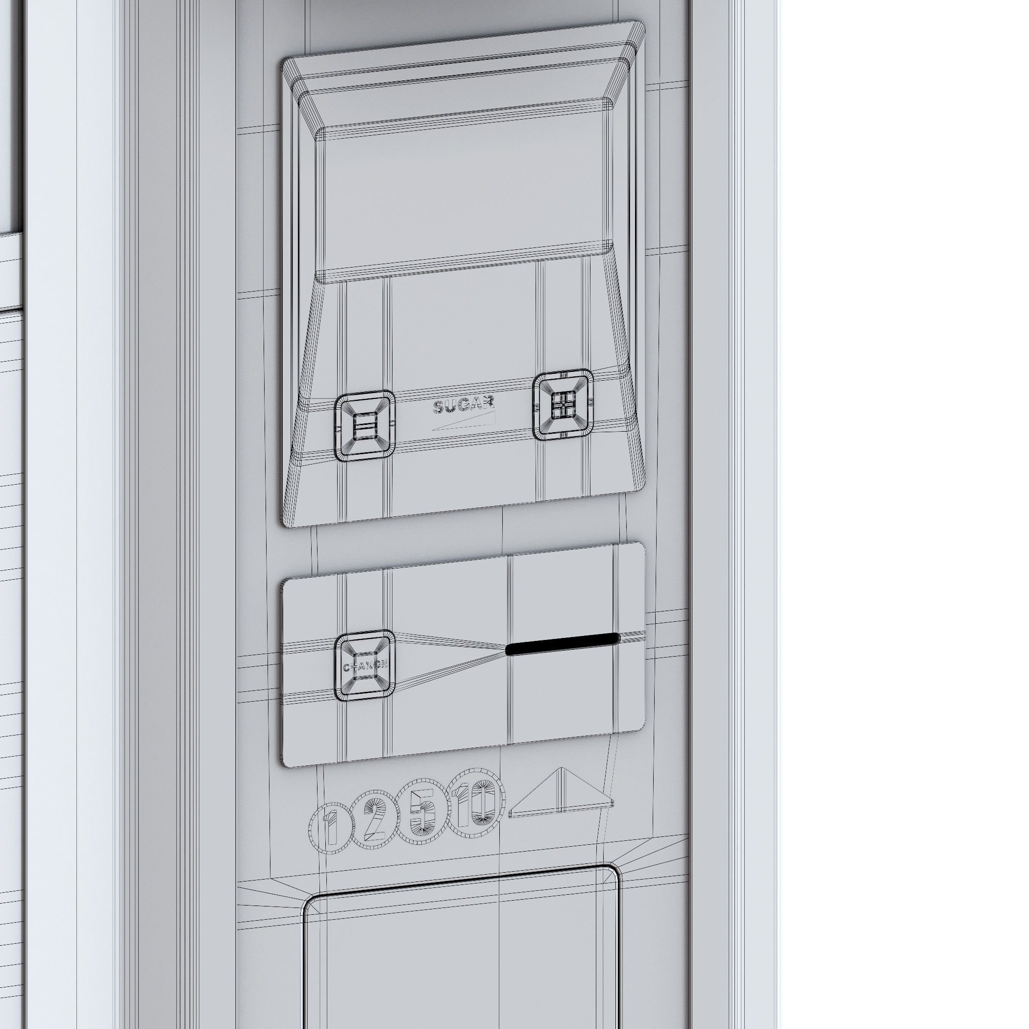 Vending coffee machine Terminal 3D model_14