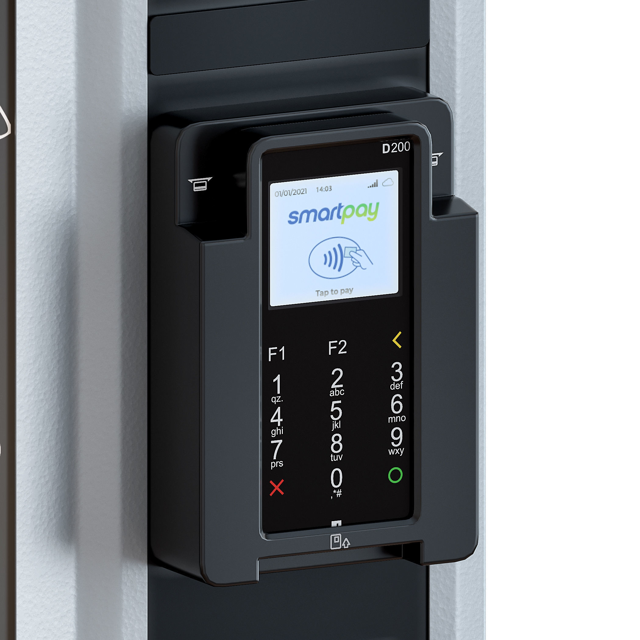 Vending coffee machine Terminal 3D model_9