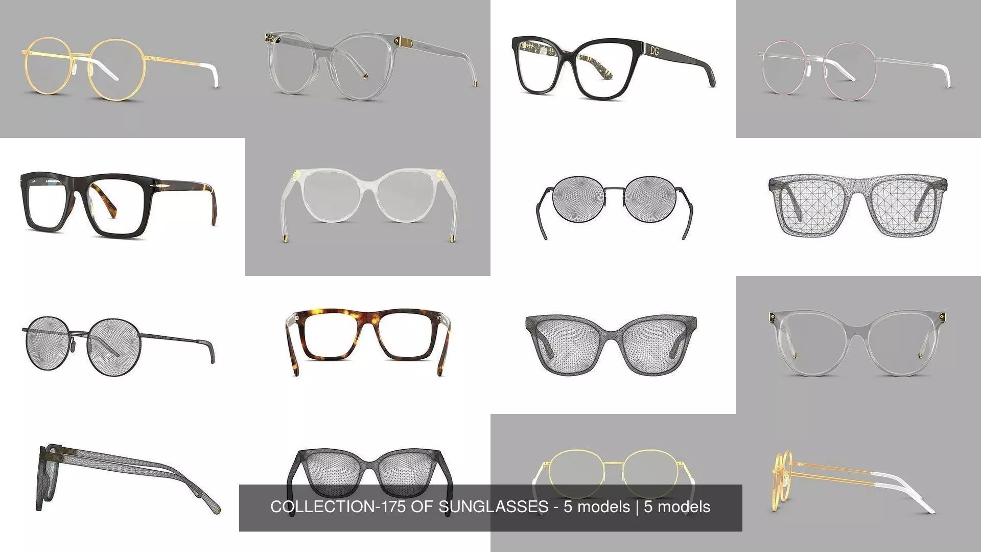 COLLECTION-175 OF SUNGLASSES - 5 models _0