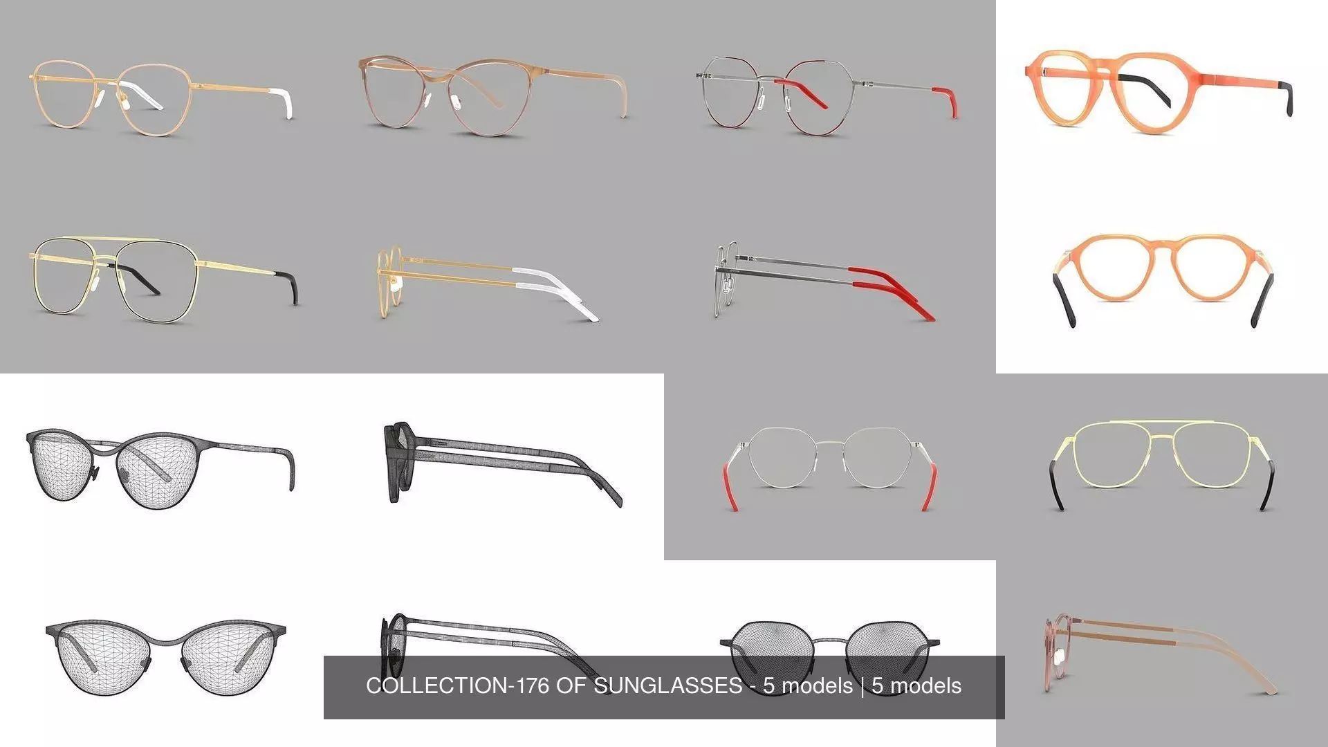COLLECTION-176 OF SUNGLASSES - 5 models _0