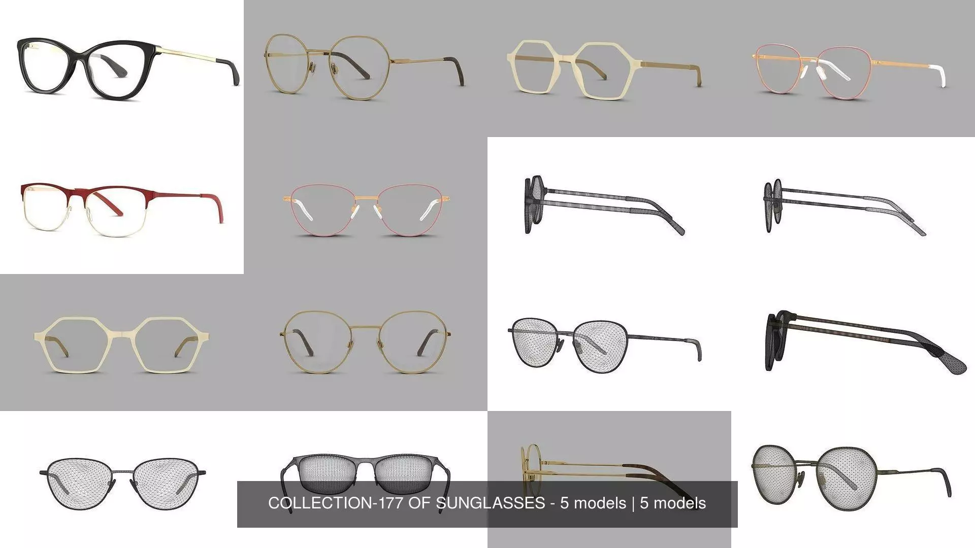 COLLECTION-177 OF SUNGLASSES - 5 models _0