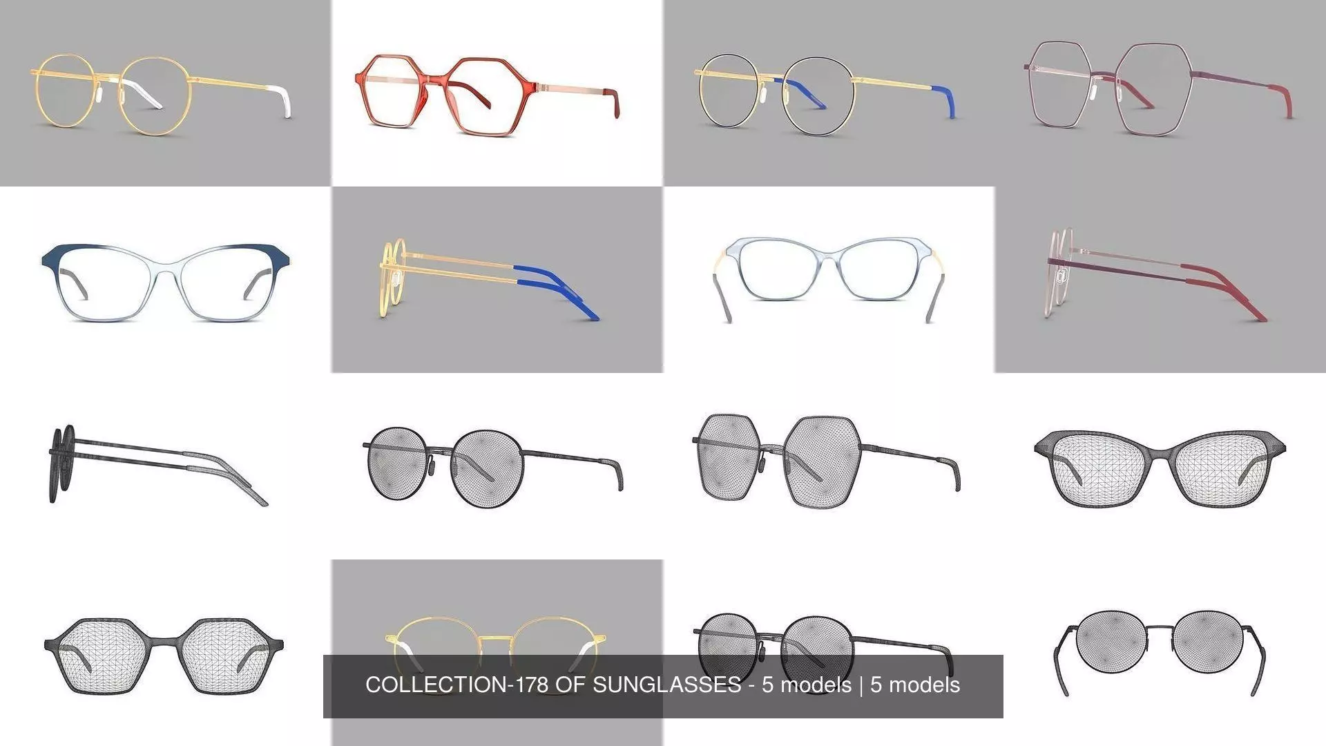 COLLECTION-178 OF SUNGLASSES - 5 models _0