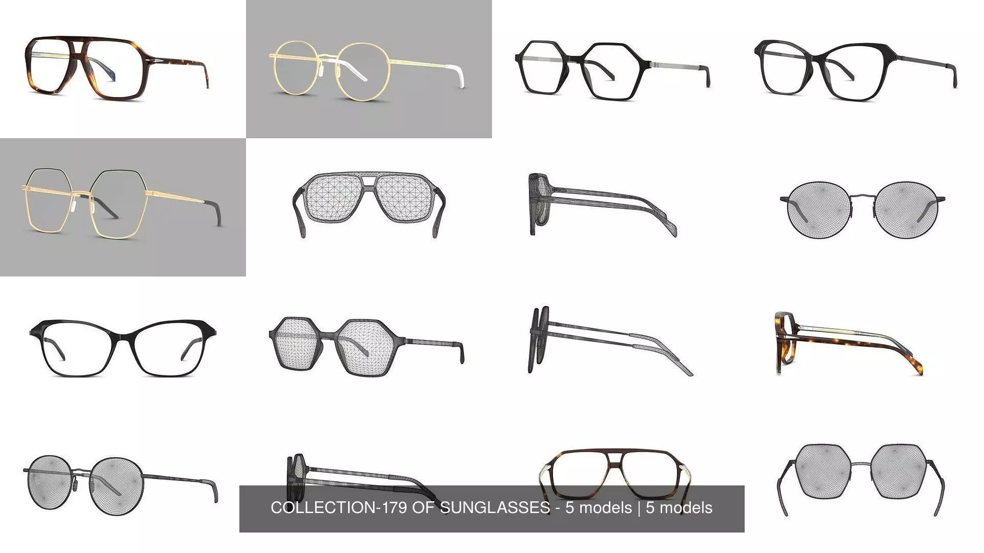 COLLECTION-179 OF SUNGLASSES - 5 models _0