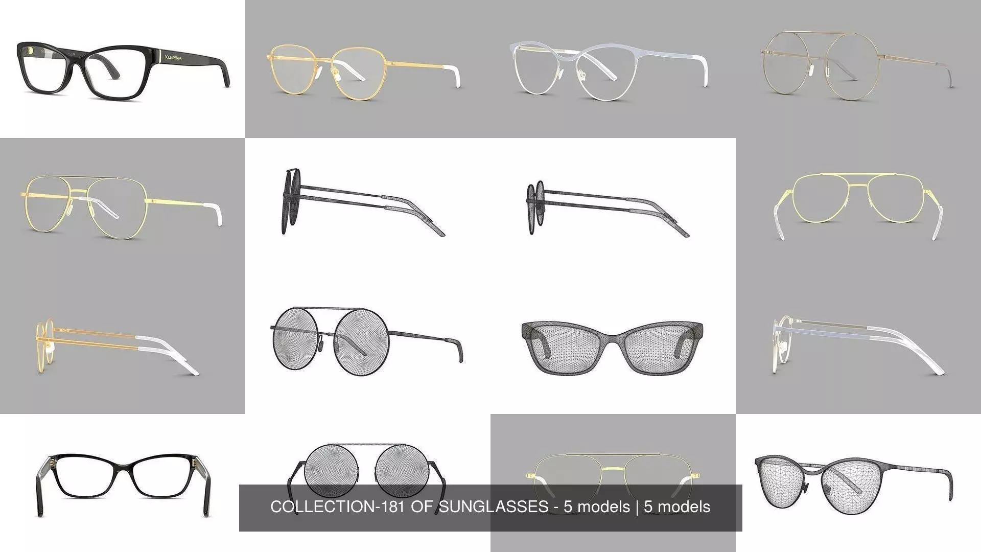 COLLECTION-181 OF SUNGLASSES - 5 models _0