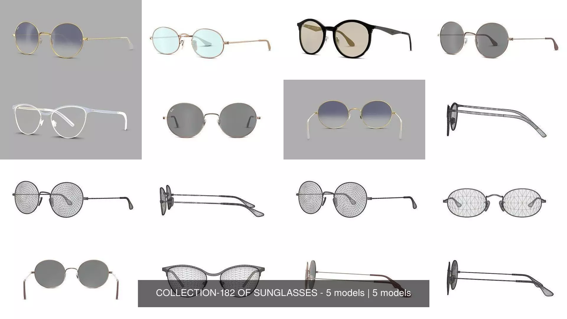 COLLECTION-182 OF SUNGLASSES - 5 models _0