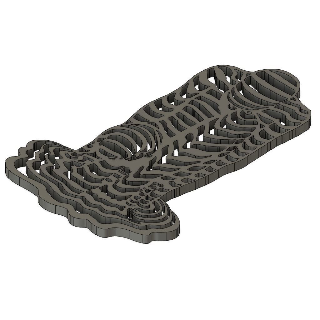 Human Mural Wall Art Decor 3D print model_1