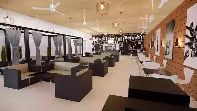 SPORTS BAR 3D model