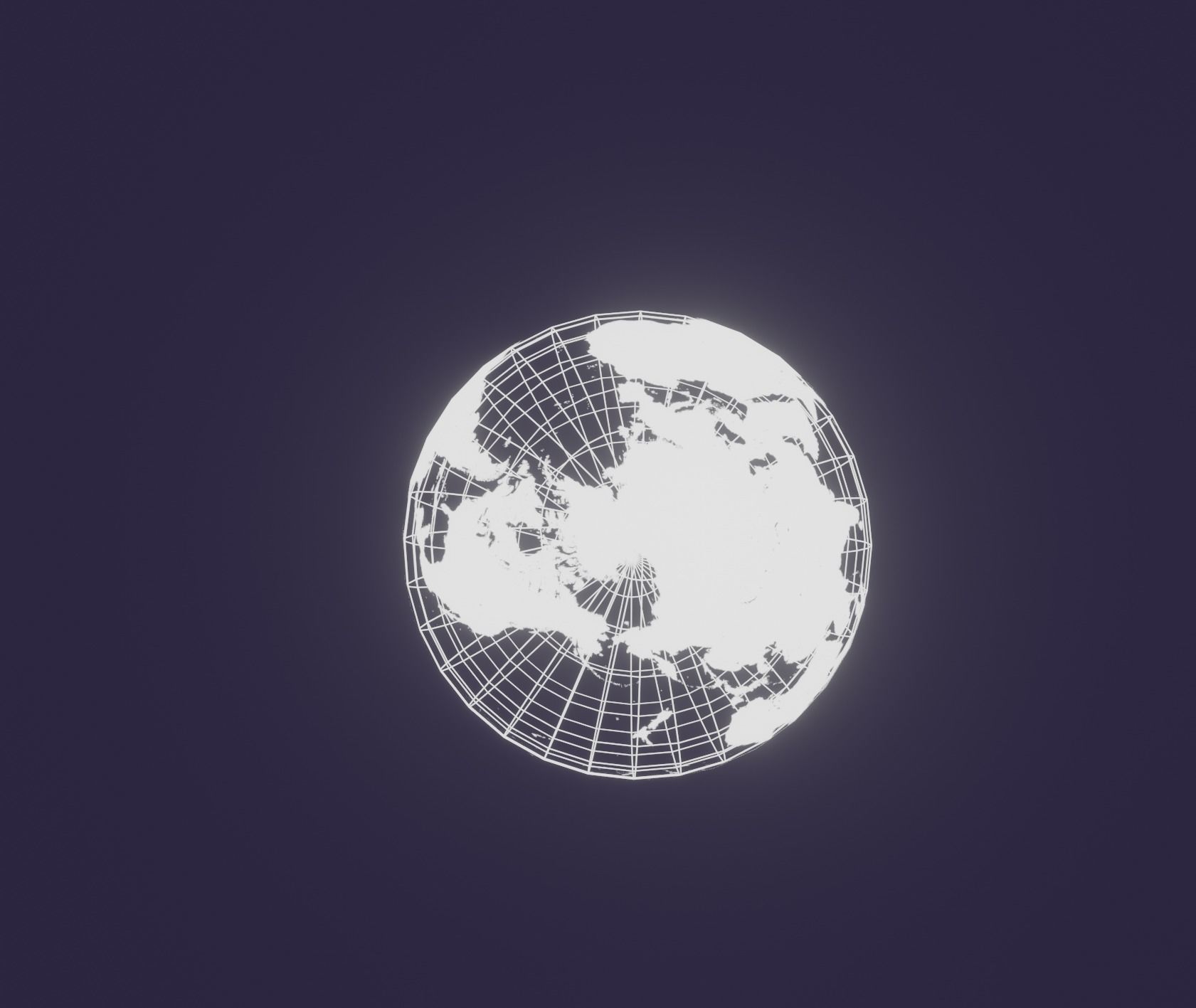Wireframe earth  Free 3D model_3