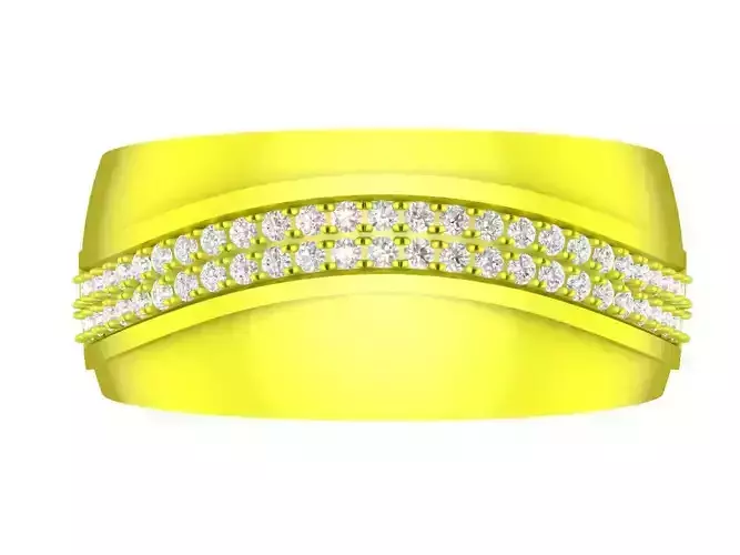 korean diamond women band ring 4543