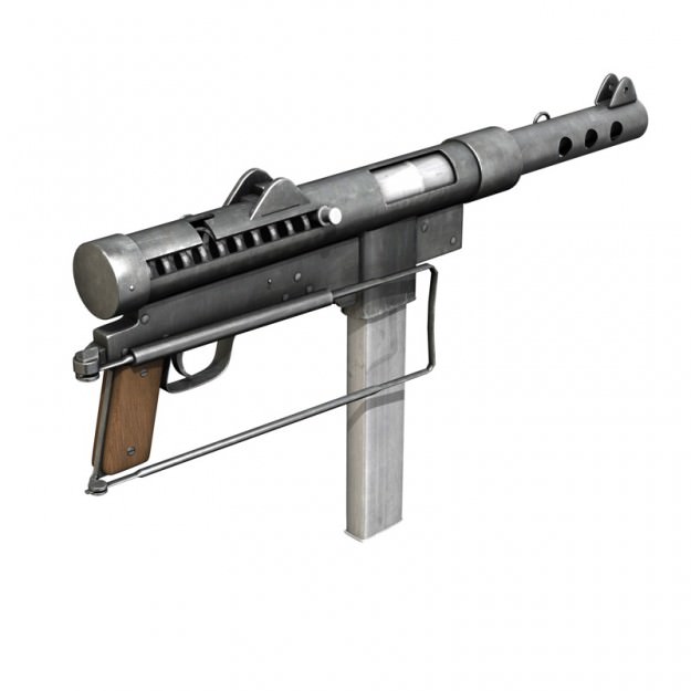 Carl Gustav M45 - Swedish K SMG 3D model_3