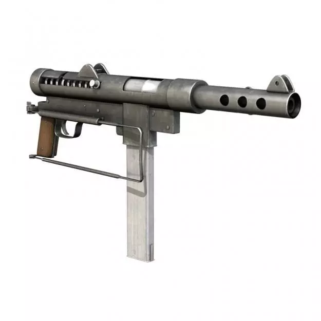 Carl Gustav M45 - Swedish K SMG 3D model_0