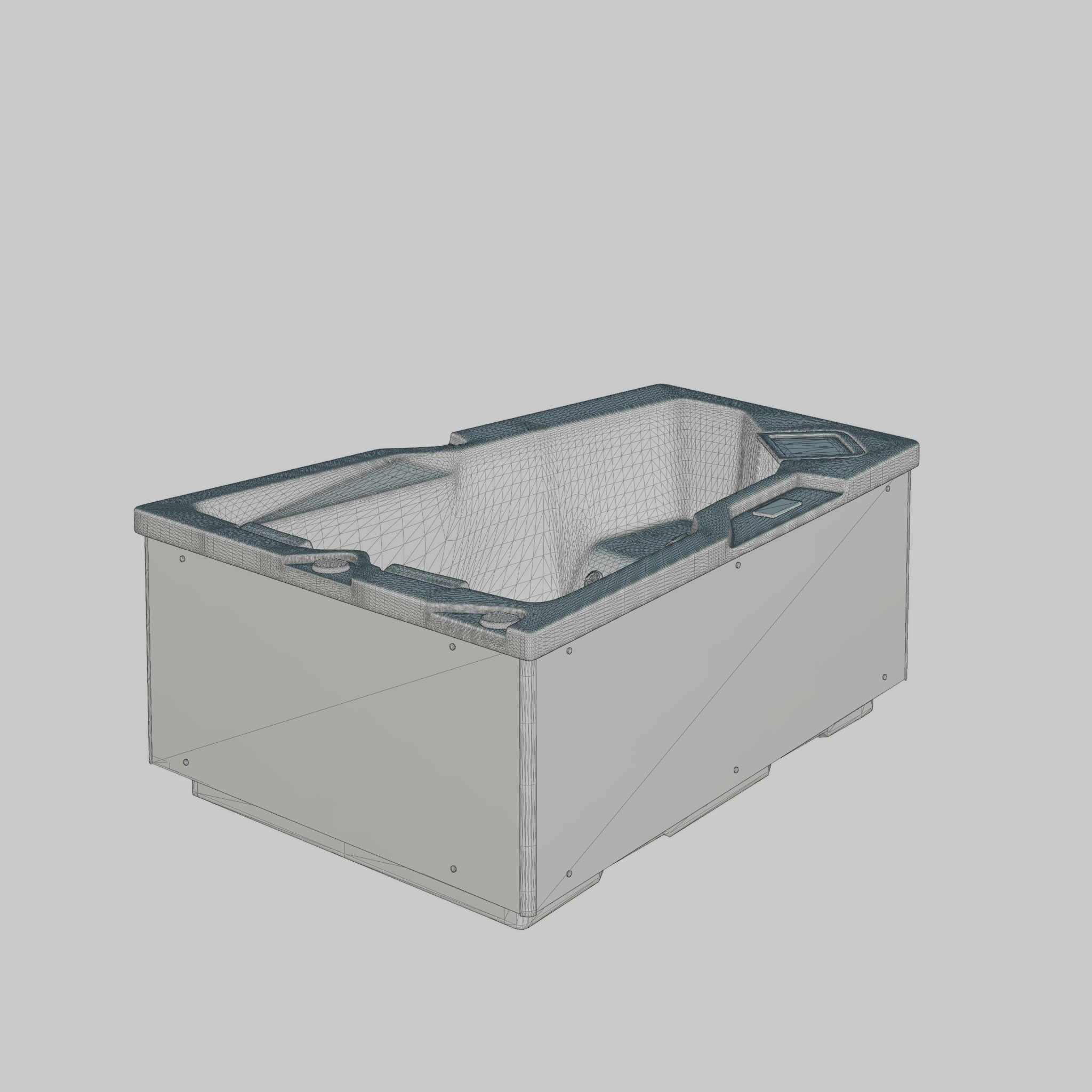 3D model of Hot Tub Jacuzzi MSPA Hemsedal Low-poly 3D model_3