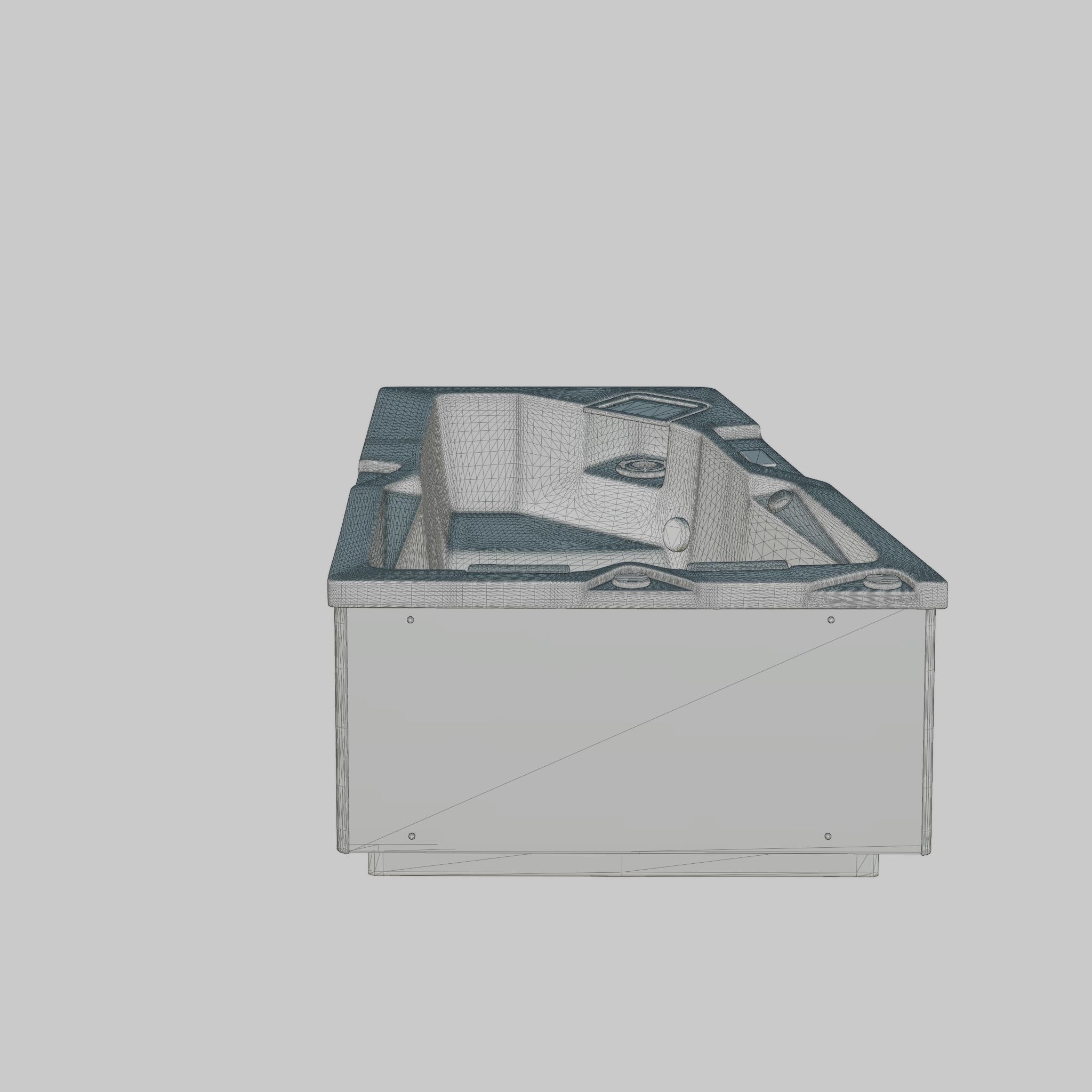 3D model of Hot Tub Jacuzzi MSPA Hemsedal Low-poly 3D model_5