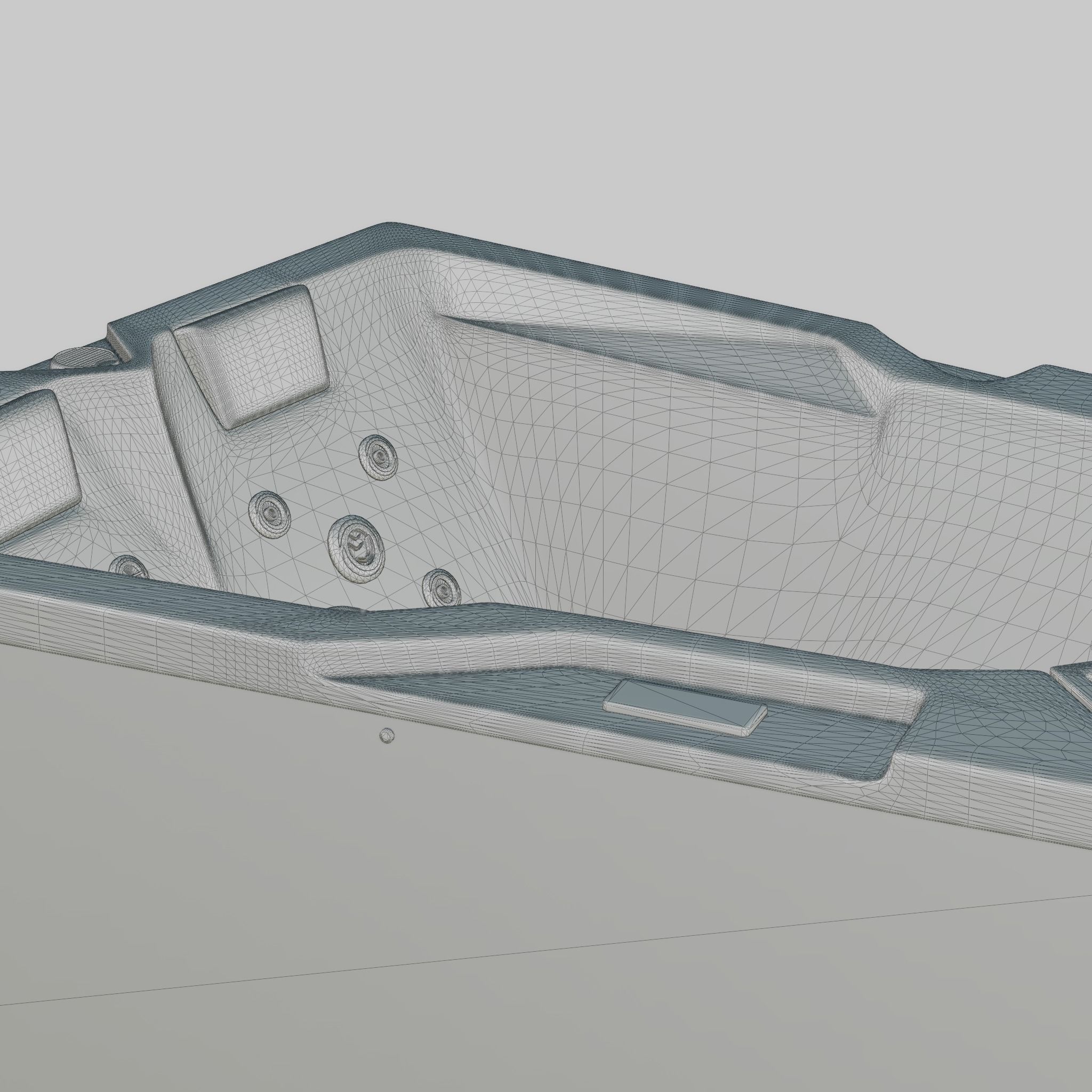 3D model of Hot Tub Jacuzzi MSPA Hemsedal Low-poly 3D model_6