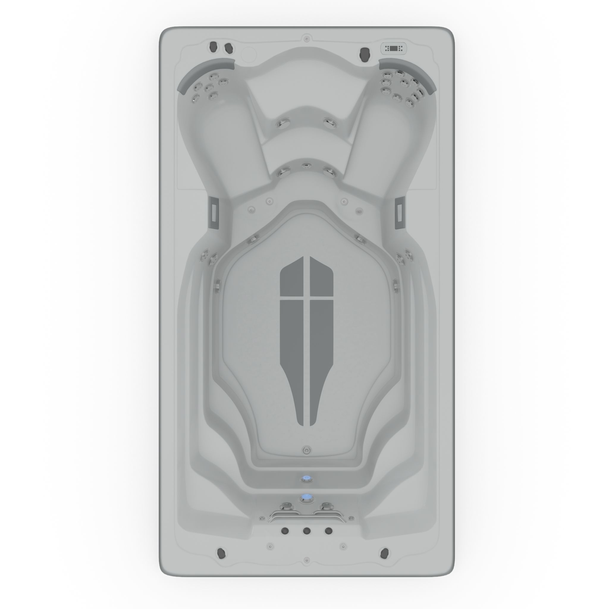 3D model of Hot Tub Jacuzzi Swim Life DualStream Low-poly 3D model_3