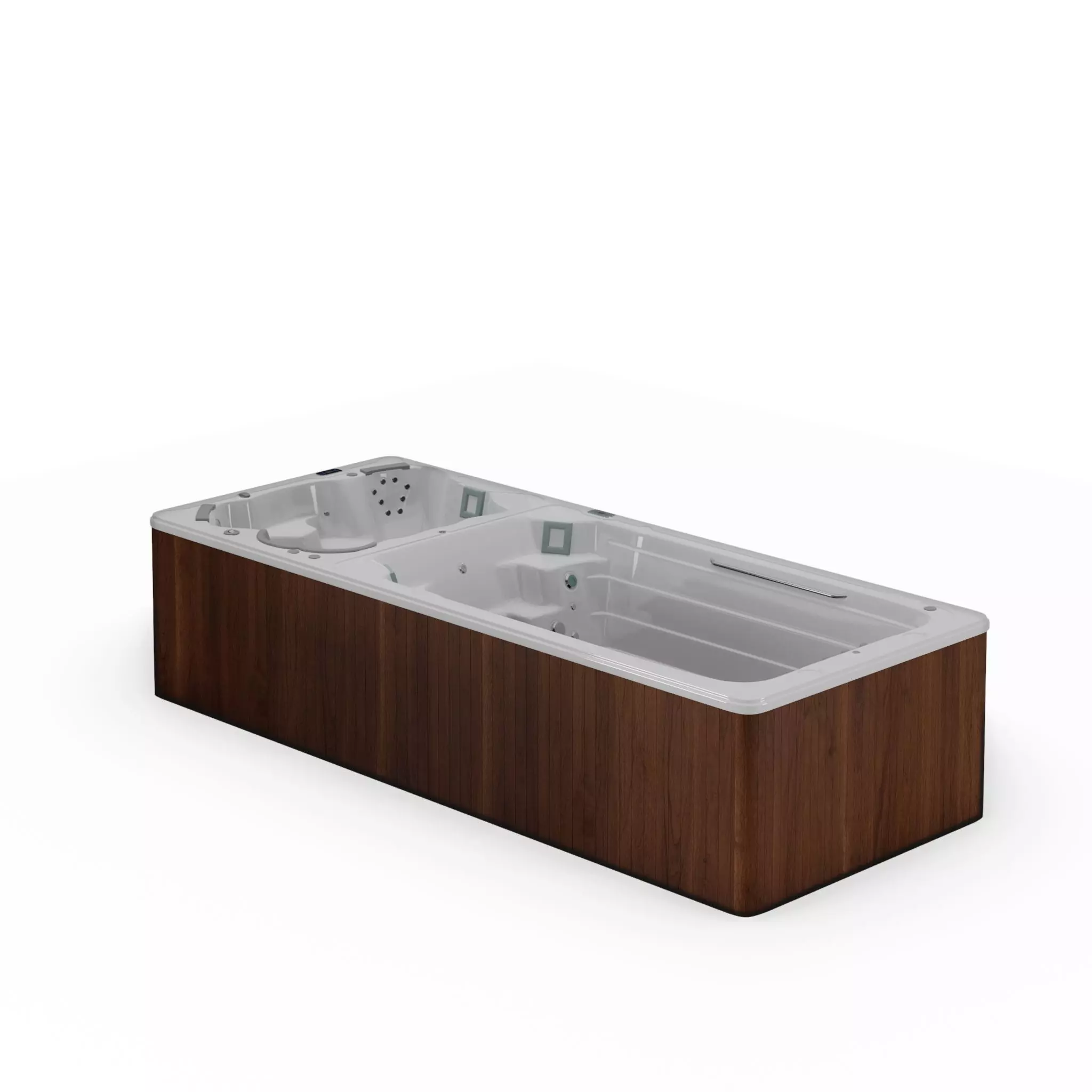 3D model of Hot Tub Jacuzzi Swim Life SwimStream Low-poly 3D model_0