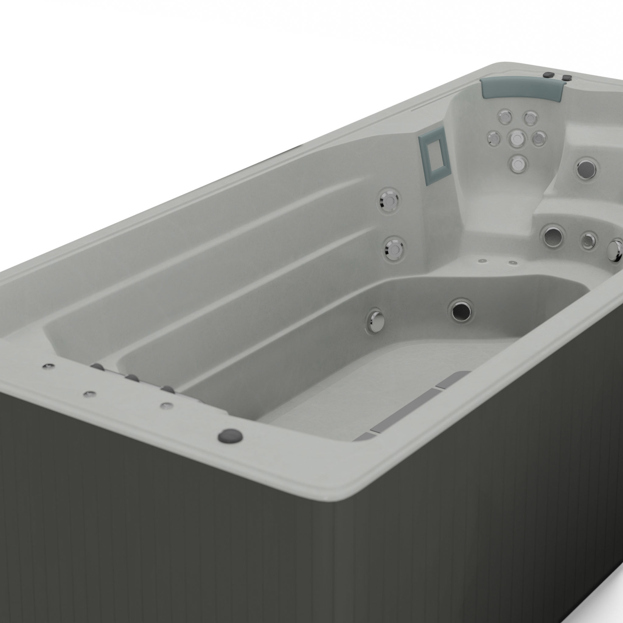 3D model of Hot Tub Jacuzzi Swim Life DualStream  Low-poly 3D model_1