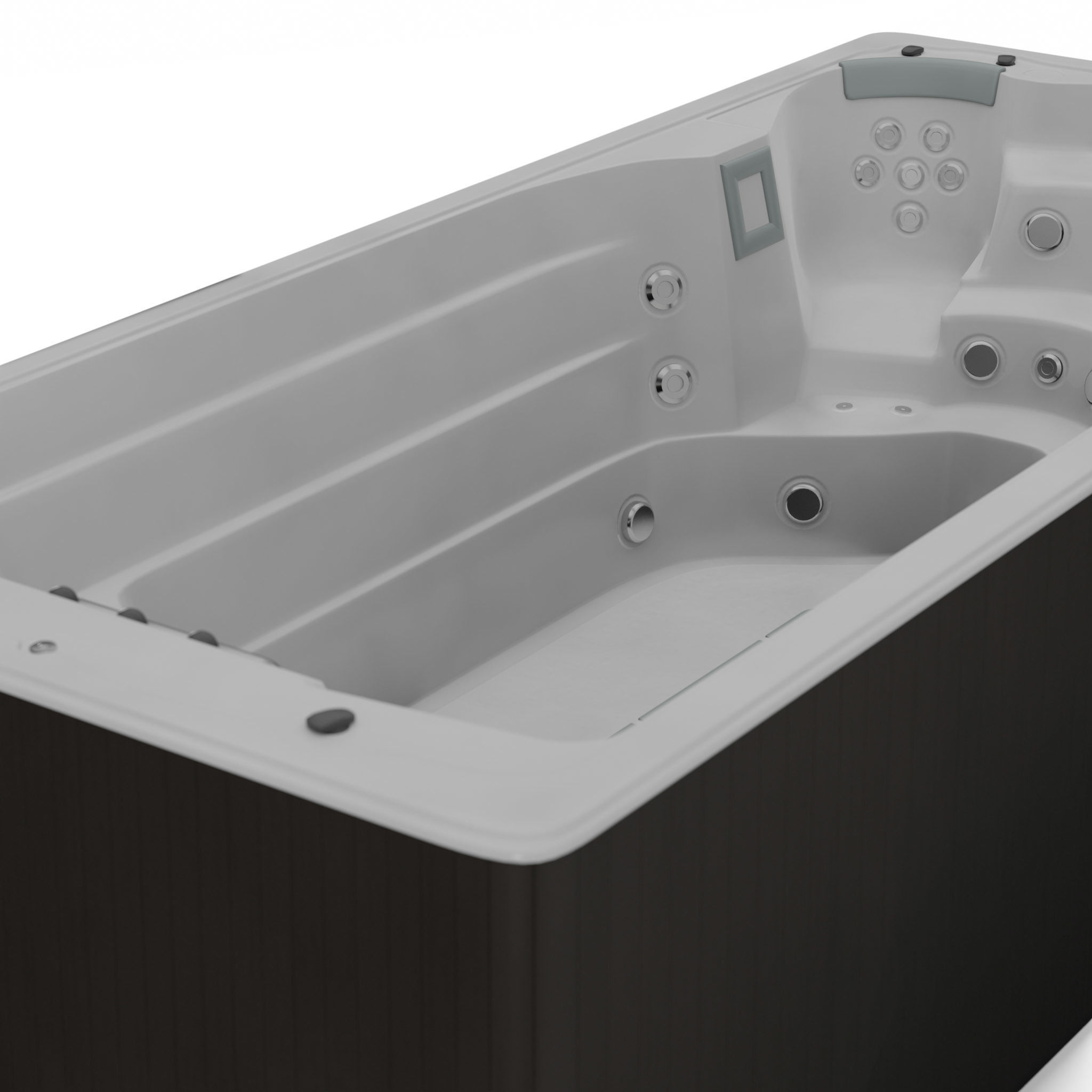 3D model of Hot Tub Jacuzzi Swim Life SwimStream Low-poly 3D model_1